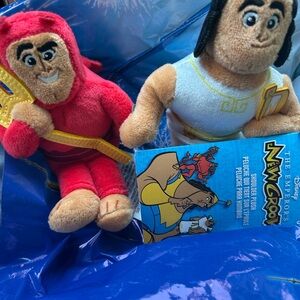Disney Emperors New Groove Kronk Angel Devil Shoulder Pal Magnet Plush NWT